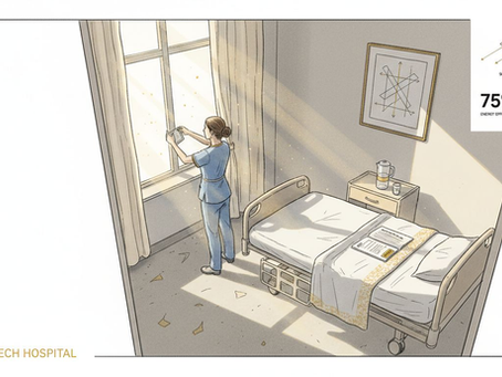 Hospital room with daylight from window