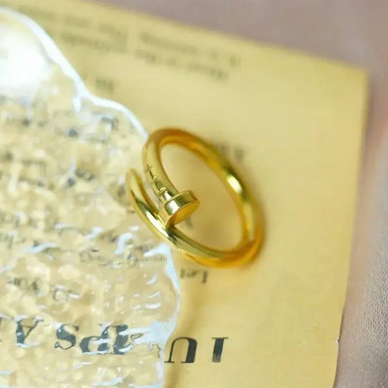 Thumbnail: Elegant Gold Nail ring – Modern Minimalist Designer Jewelry for Women