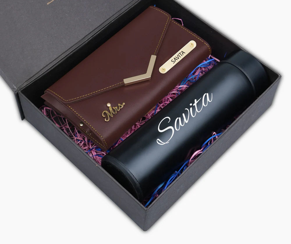 Personalized Purse & Pour Gift Set For Her