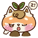 Personagem Bi com expressão cansada