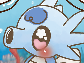Fanart do personagem Horsea de Pokemon