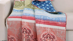 Bring cozy touch to your beds by accessorizing with spectacular quilted throws