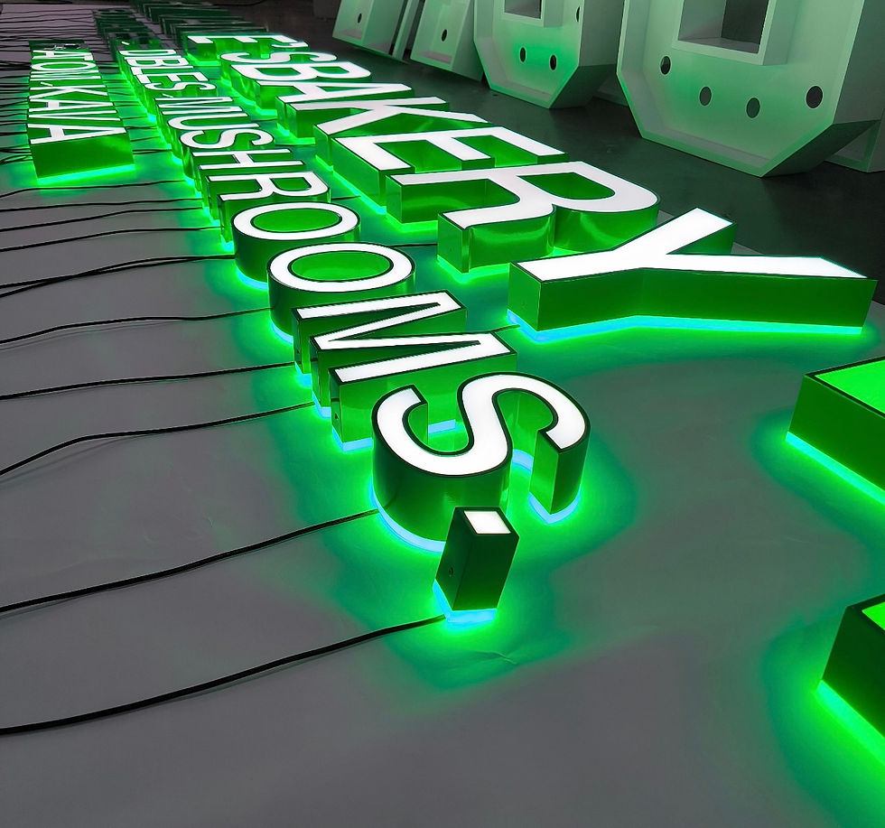 Thumbnail: CUSTOM FRONT-LIT SIGN