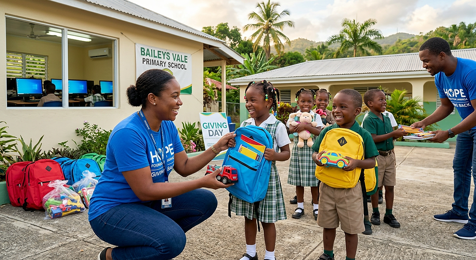 Joyce Eccleston Basic School Backpack and School Supplies & Uniform Distribution