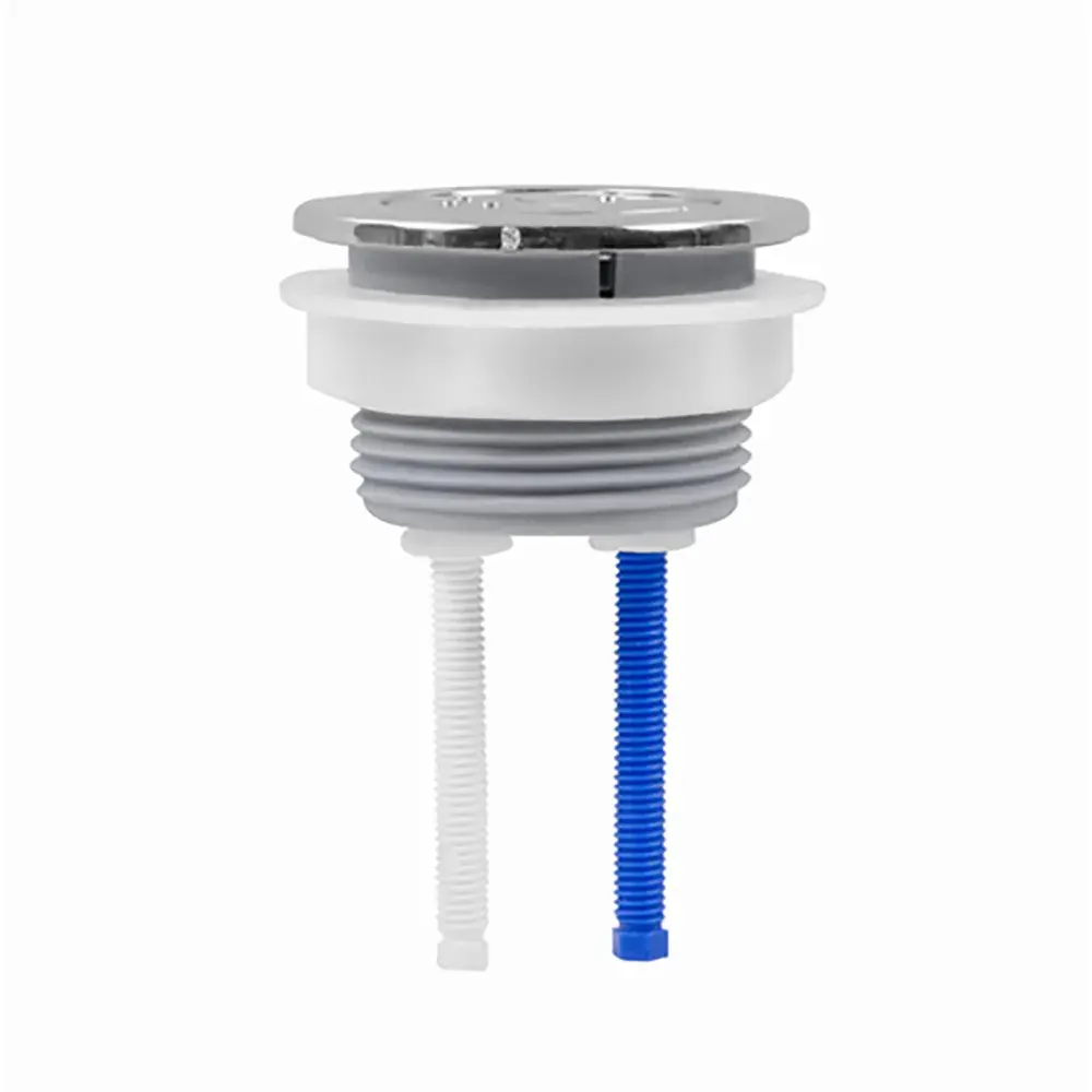 BOTÃO ACIONADOR SUPERIOR DUPLO ABS CROMADO P/ CAIXA ACOPLADA
