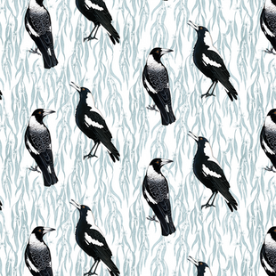 magpies on peppermint - teal.png