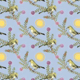 silvereyes on melaleuca.png