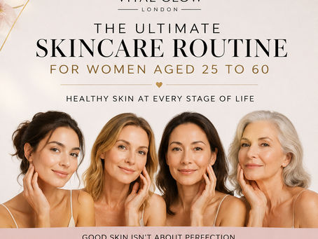 The Ultimate Skincare Routine for Women Aged 25 to 60: Healthy Skin at Every Stage of Life.
