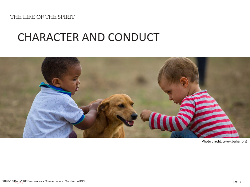 Character and Conduct