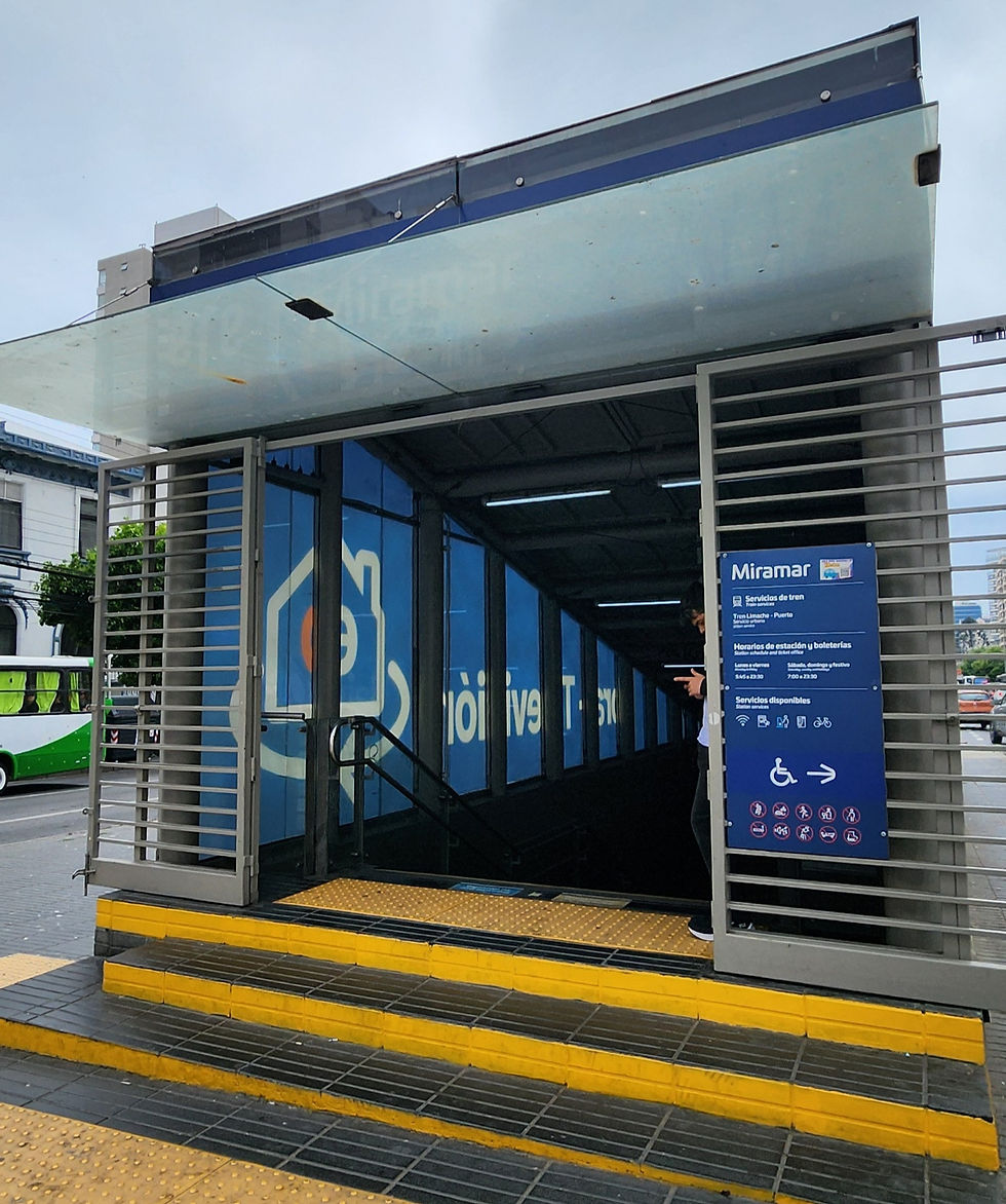 Estação de trem Miramar, em Viña Del Mar