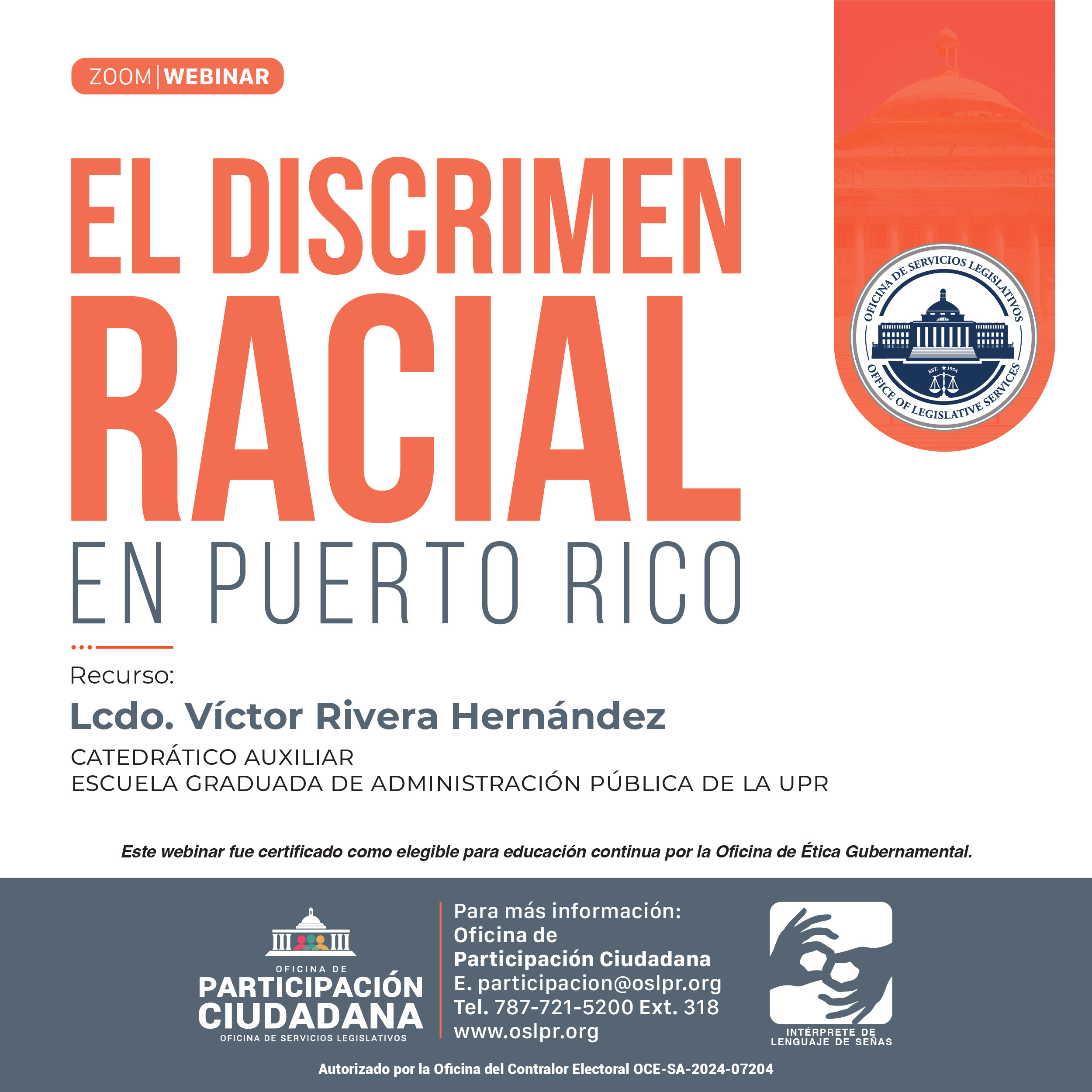 El Discrimen Racial en Puerto Rico | Oslpr