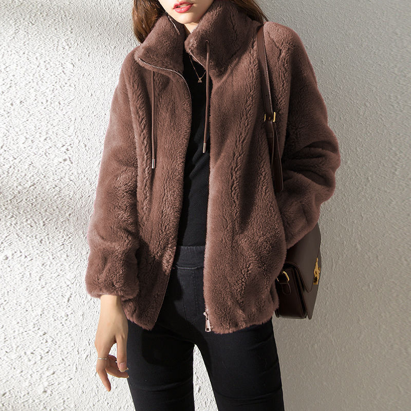 Casaco Feminino de Inverno em Fleece Duplo – Quente, Macio e Elegante