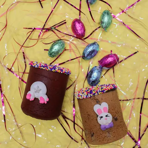 Dirty Cookie Cadbury egg milk Easter cookie shots