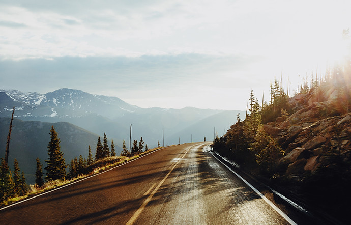 Mountain Road Sunrise