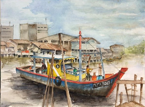 35. TAN CHIN SEOK_Kuala Sepatang Fishing Village_watercolour_31cmx41cm_2021 2.jpeg