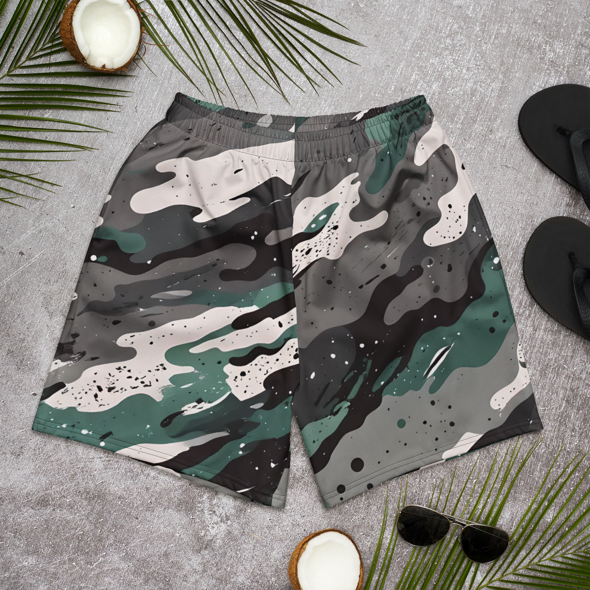 All-Over Print Unisex Athletic Long Shorts