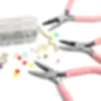 Miniatura: 1/5/10pcs Pink Color Handle Anti-Slip Splicing and Fixing Jewelry Pliers Tools &