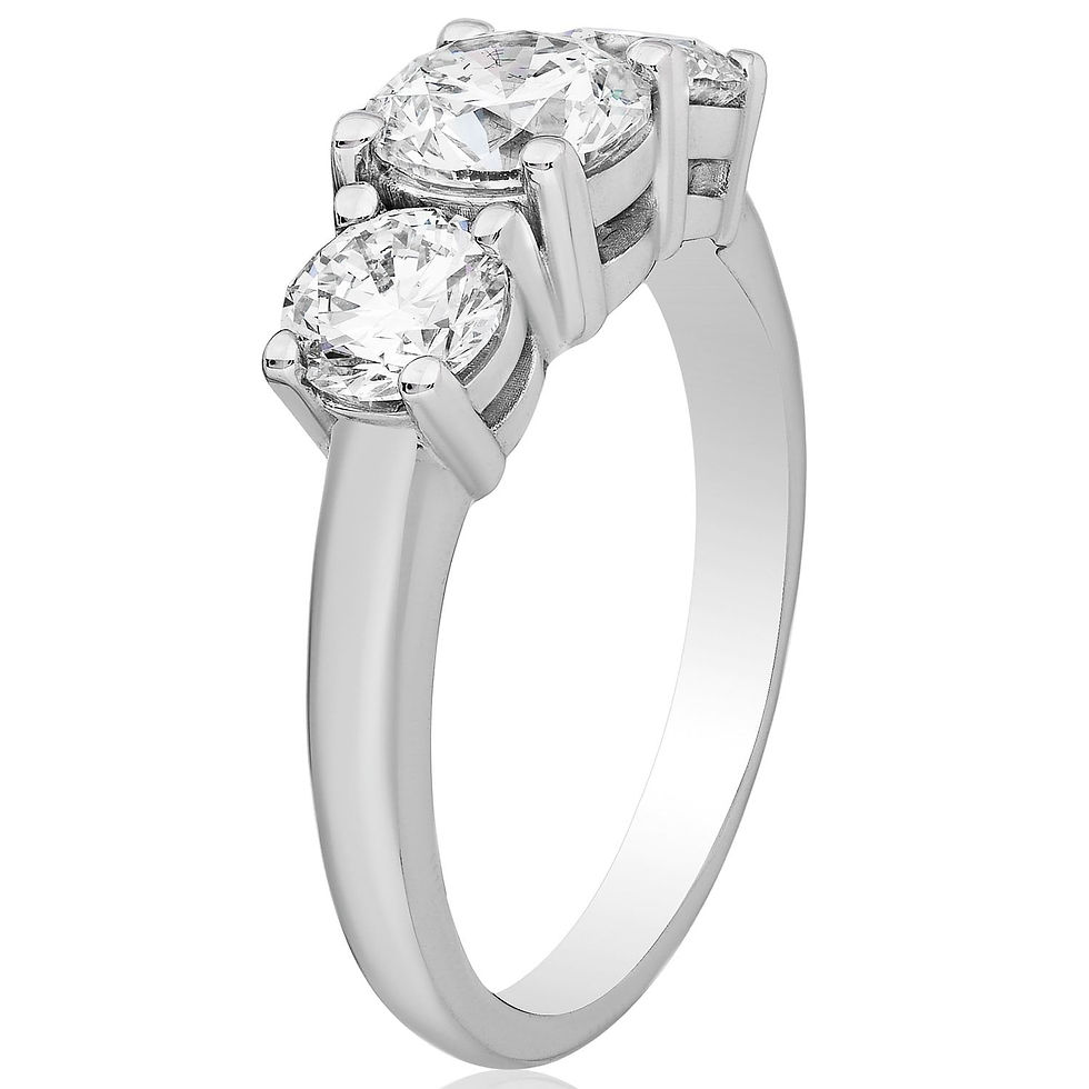 Miniature : Three Stone Engagement Ring