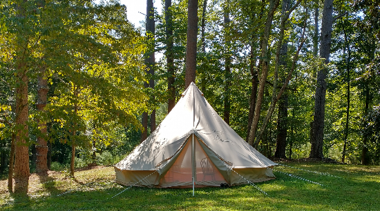 Stout Tent Glamping Tent at Jolly's Mill Pond