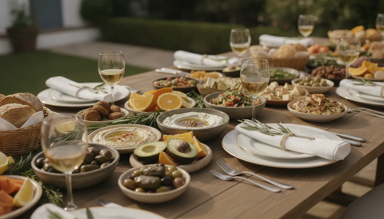 Seasonal Mediterranean dishes for a San Diego Bar Mitzvah