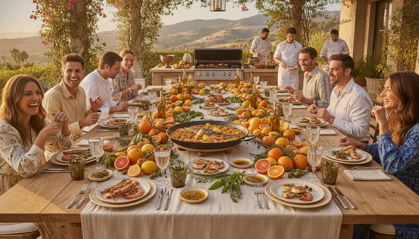 Seasonal Mediterranean wedding menu San Diego ingredients