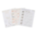 Planches de stickers organisation pour bullet journal