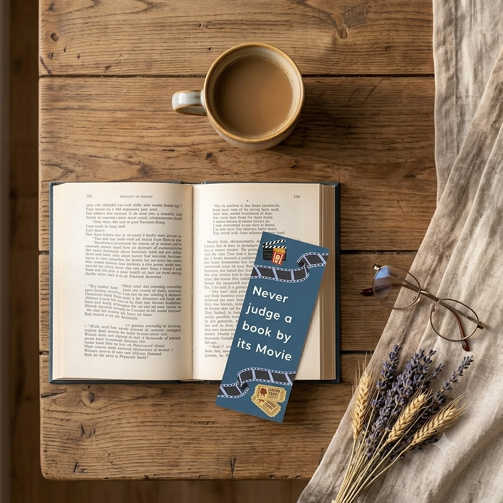 Never judge a book by its movie bookmark