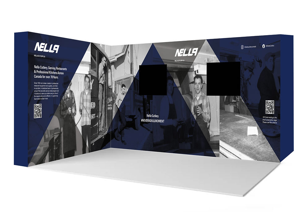 Nella Cutlery trade show booth design in Toronto