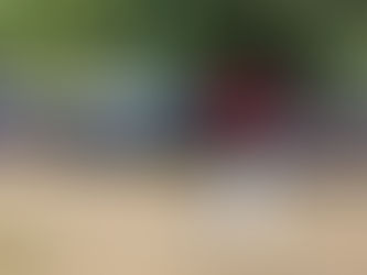 A wide photo of a farmers market, customers chatting with vendors and a sense of community