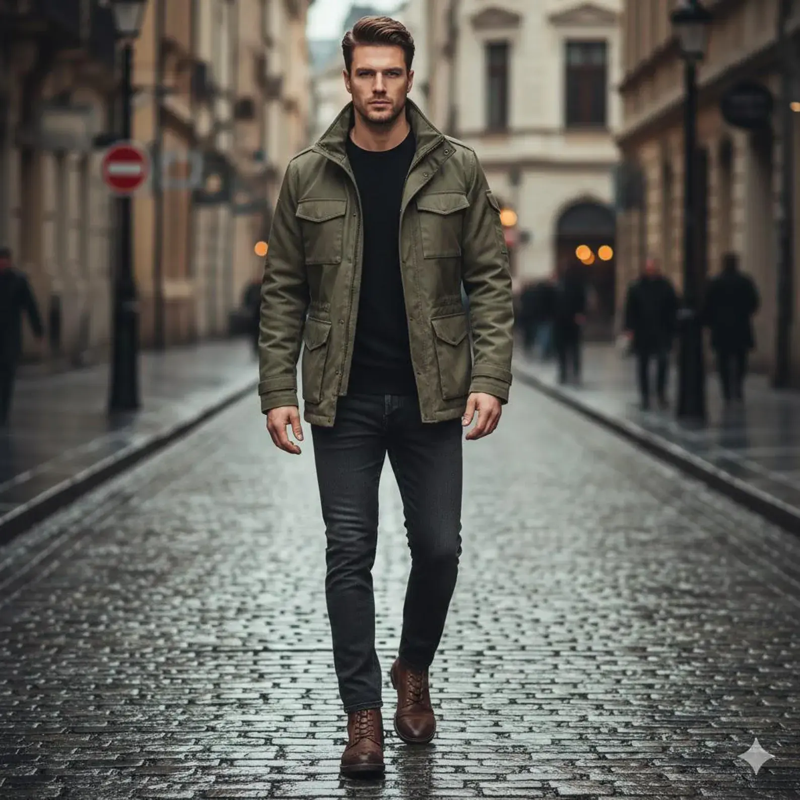 Classic Field Jacket for Outdoor Work and Everyday Wear