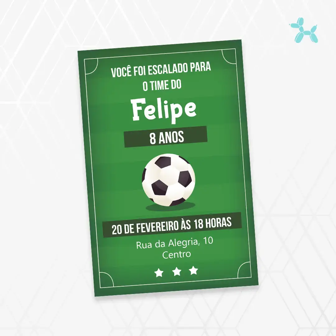 Convite Digital Futebol