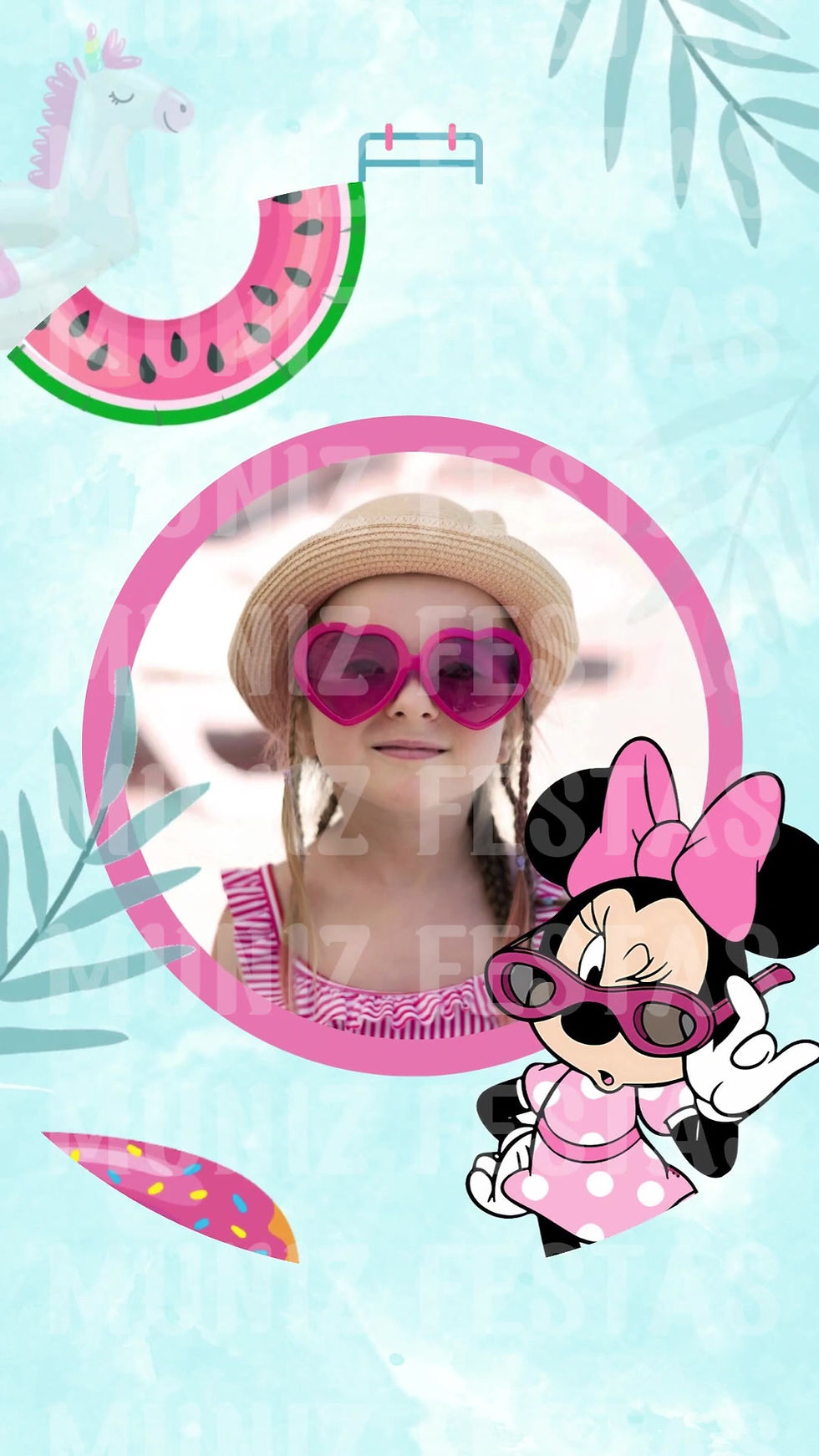 Miniatura: Convite Animado Pool Party Minnie