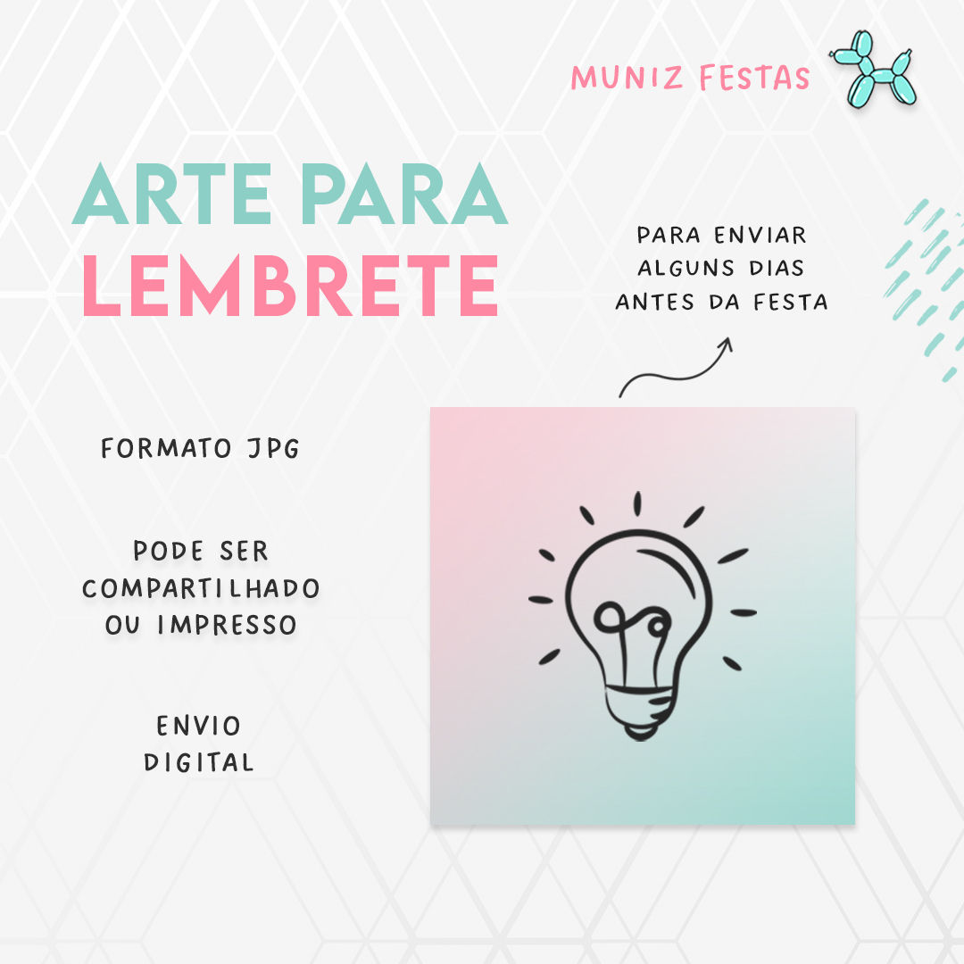 Arte para Lembrete