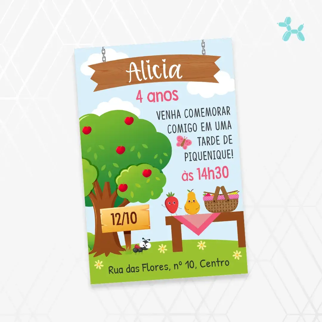 Convite Digital Piquenique