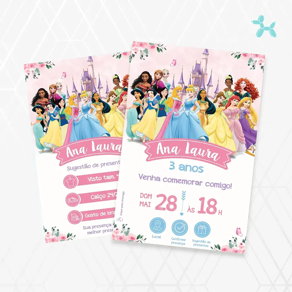 Miniatura: Convite Interativo Princesas