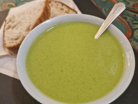 Velvety wild garlic soup