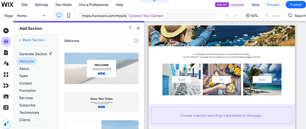 Travel Website Template