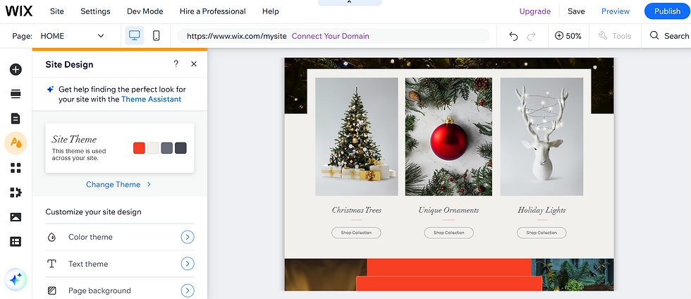 Christmas Store Website Template