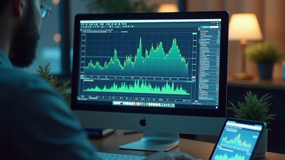 Close-up view of a diversified investment portfolio on a computer screen