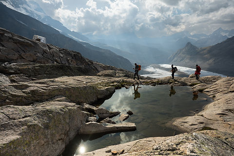 Vallée de Zermatt, Refuge Monte Rosa (Suisse)
