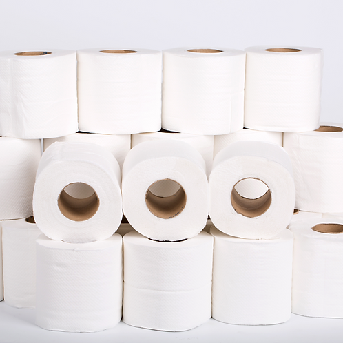 Papel Higiénico Doméstico - SILKY Folha dupla normal - Embalagem de 108 Rolos