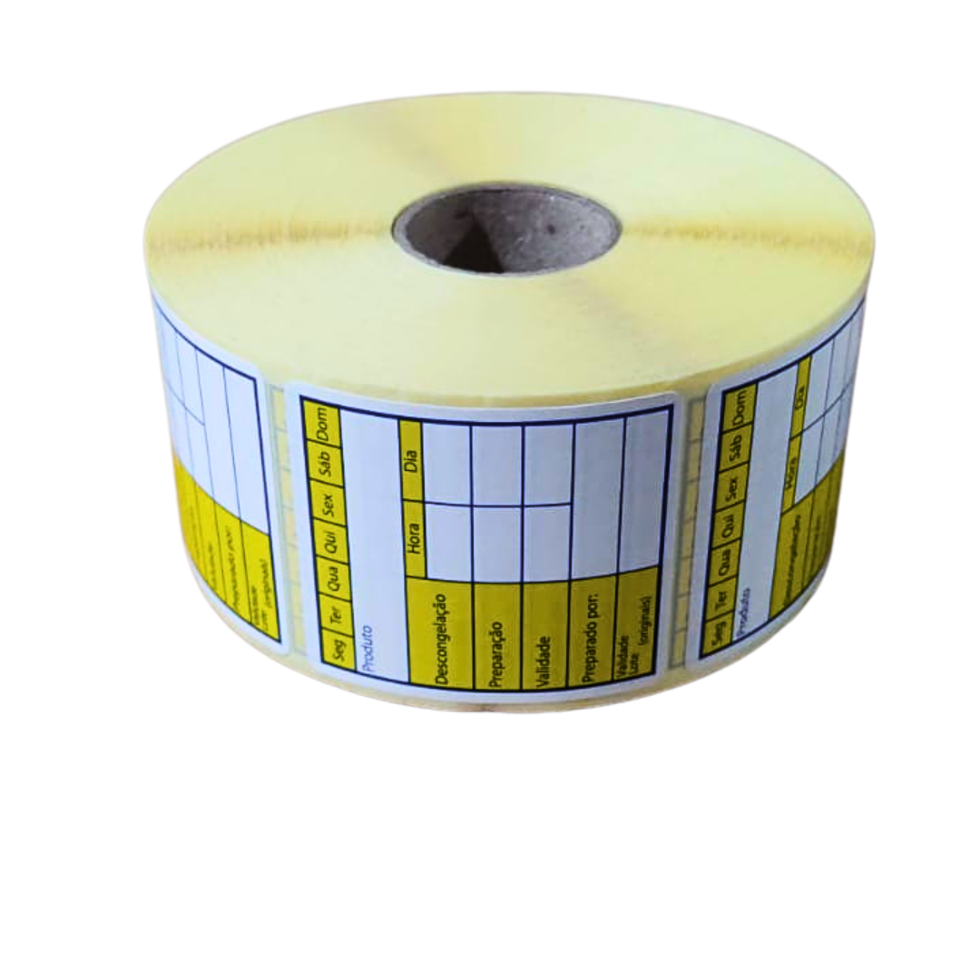 Etiqueta Identificação Alimentos HACCP  1000Unid