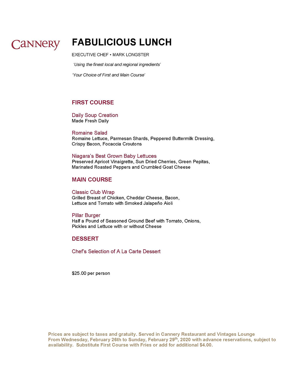 PP-Fabulicious-Menu Lunch & Dinner 2020