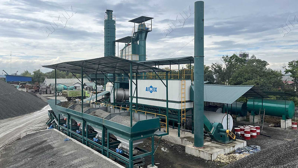 asphalt batch mix plant in Medan, Indonesia