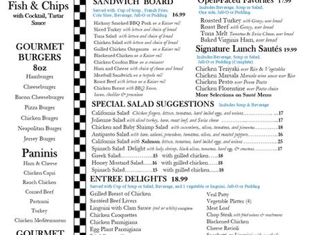 Tuesday's Lunch Specials