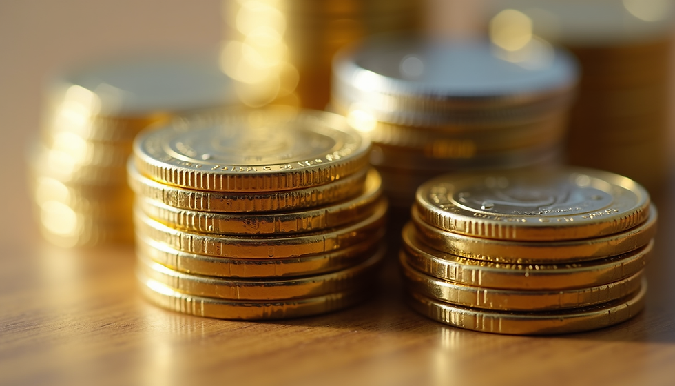 Gold and silver coins