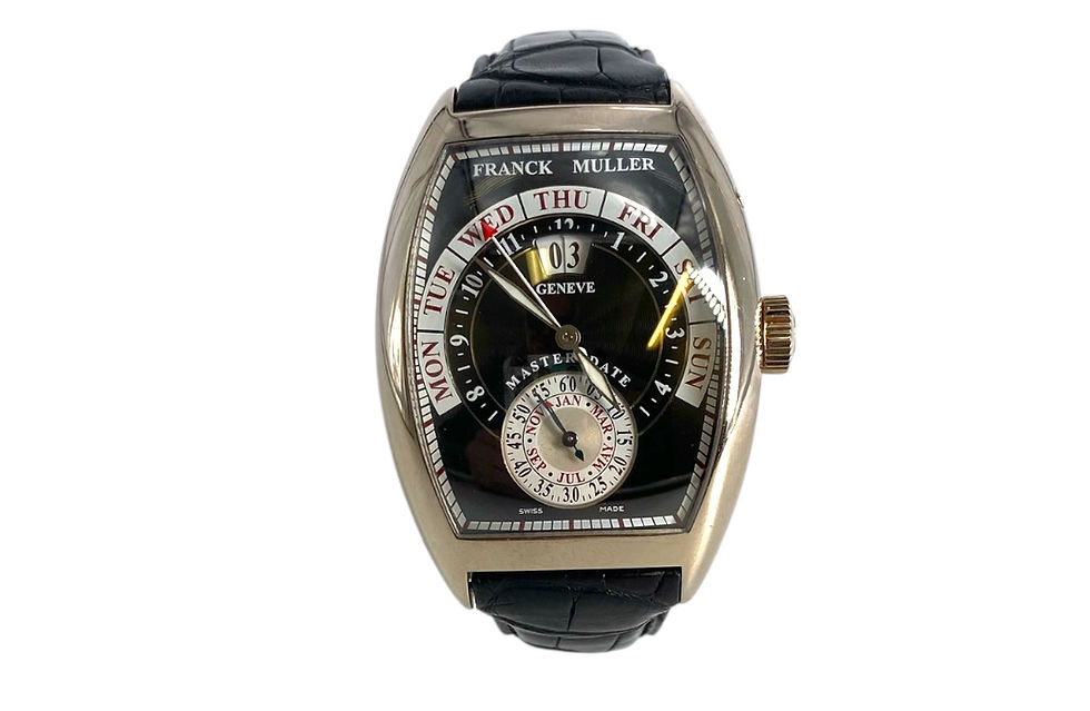 Thumbnail: 18CT WHITE GOLD FRANCK MULLER MASTER DATE GENEVE WATCH