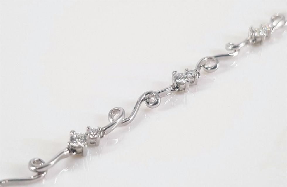 Thumbnail: 18CT WHITE GOLD DIAMOND BRACELET