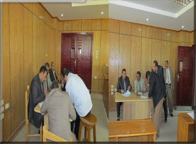 فاعليات إنتخابات اللجنة المشرفه على إنتخابات القيادات الجامعية بكلية الزراعة