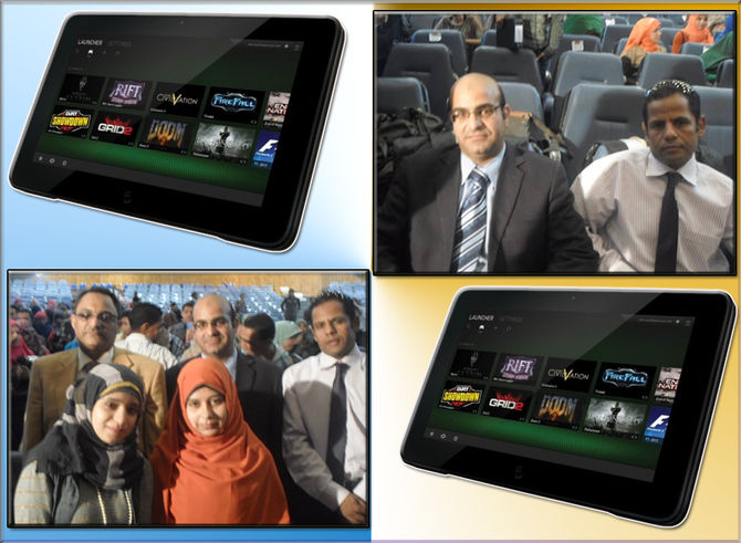 فاعليات حفل تسليم الحاسب اللوحى لأوائل طلاب الكلية